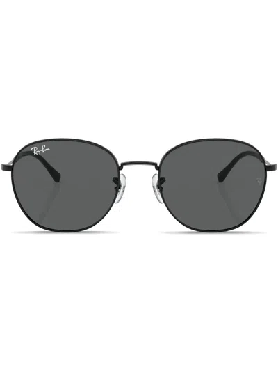 Ray Ban Round-frame Metal Sunglasses In Schwarz