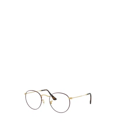 Ray Ban Round Frame Plain Mirror In Black