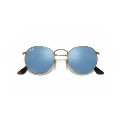 Ray Ban Round Frame Sunglasses In 001/9o