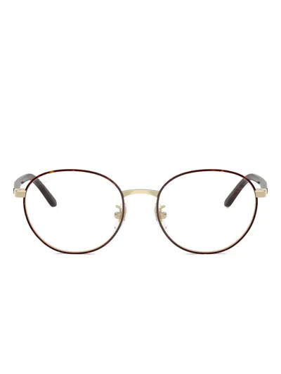 Ray Ban Round-frame Sunglasses In Gold