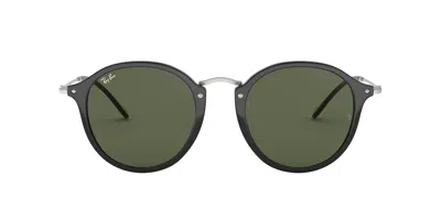 Ray Ban Round Frame Sunglasses In 901