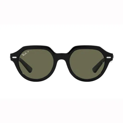 Ray Ban Round Frame Sunglasses In 901/58