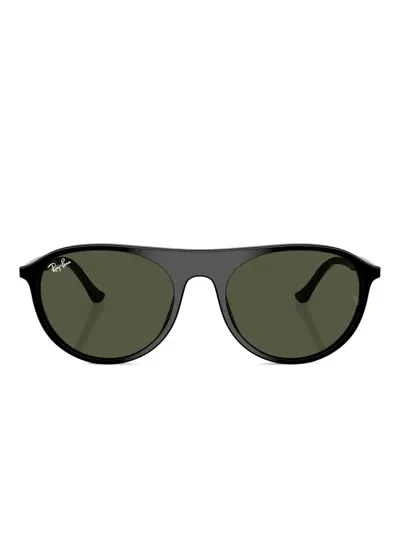 Ray Ban Round-frame Sunglasses In Black