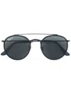 Ray Ban Round Frame Sunglasses In Black