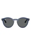 Ray Ban Round-frame Sunglasses In Blue