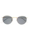Ray Ban Round-frame Sunglasses In Gold