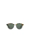Ray Ban Round Frame Sunglasses In Gray