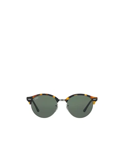 Ray Ban Round Frame Sunglasses In Gray