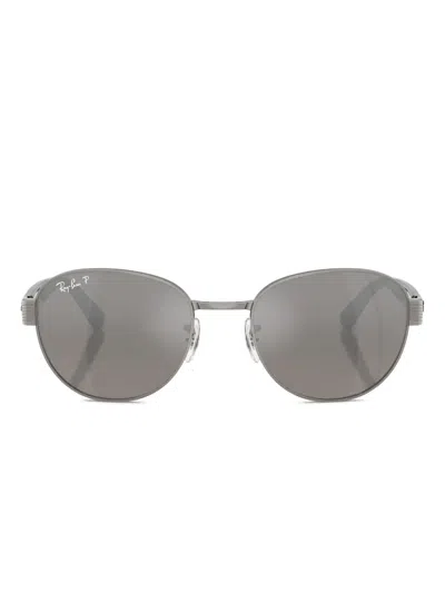 Ray Ban Round-frame Sunglasses In Gray
