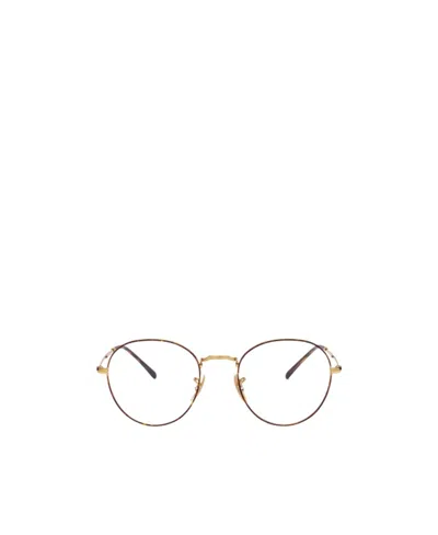 Ray Ban Round Framed Glasses In Gray
