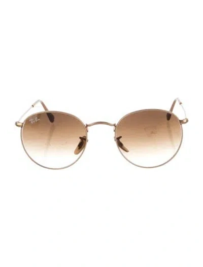 Pre-owned Ray Ban Round Gradient Round Sunglasses In Multi