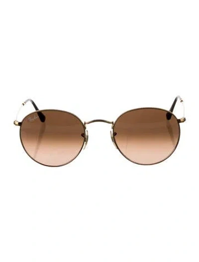 Pre-owned Ray Ban Round Gradient Sunglasses