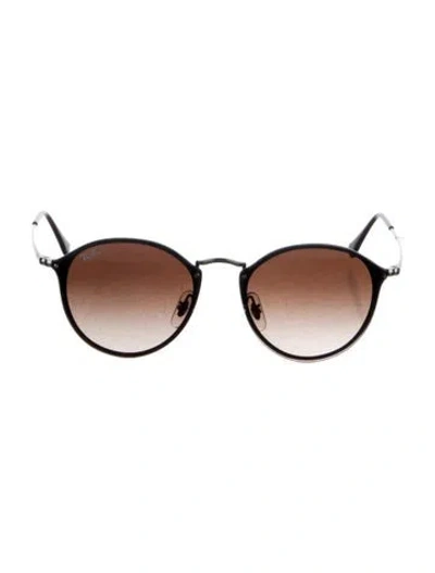 Pre-owned Ray Ban Round Gradient Sunglasses