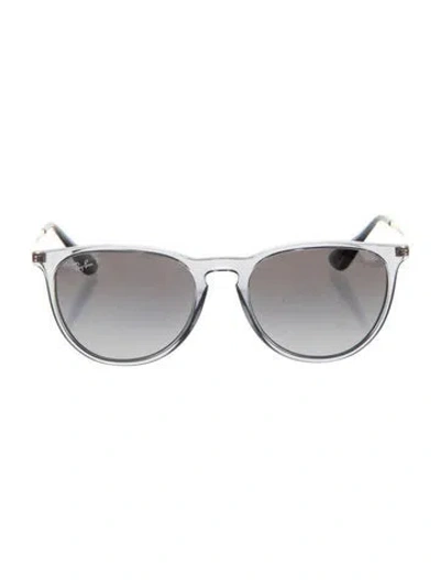 Pre-owned Ray Ban Round Gradient Sunglasses In Clear