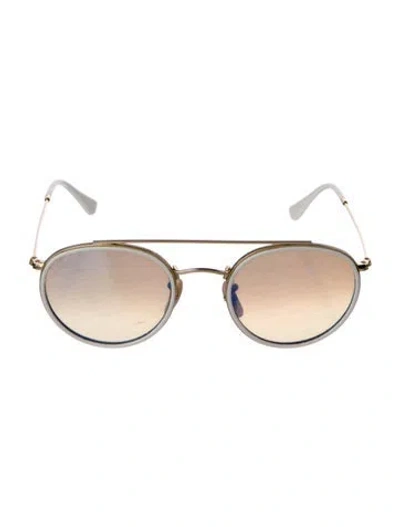 Pre-owned Ray Ban Round Gradient Sunglasses In Multi