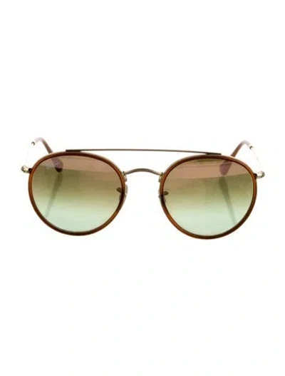 Pre-owned Ray Ban Round Gradient Sunglasses In Neutral