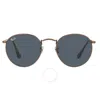 RAY BAN RAY BAN ROUND METAL ANTIQUED BLUE ROUND MEN'S SUNGLASSES RB3447 9230R5 47