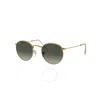 RAY BAN RAY BAN ROUND METAL BROWN GRADIENT UNISEX SUNGLASSES RB3447 001/71 47