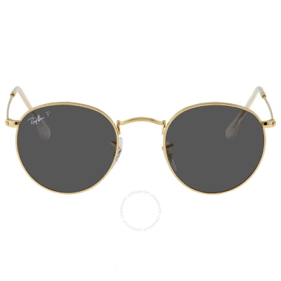 Ray Ban Round Metal Classic Blackunisex Sunglasses Rb3447 919648 47 In Black / Gold