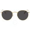 Ray Ban Round Metal Classic Polarized Black Unisex Sunglasses Rb3447 919648 50 In Black / Gold