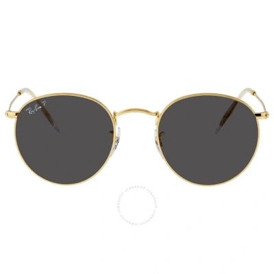 Ray Ban Round Metal Classic Polarized Black Unisex Sunglasses Rb3447 919648 50 In Black / Gold