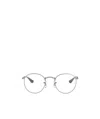 Ray Ban Round Metal Glasses In Metallic