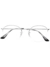 Ray Ban Round Metal Glasses In Silver