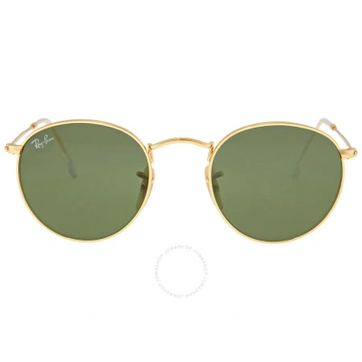 Ray Ban Round Metal Green Classic G-15 Round Unisex Sunglasses Rb3447 001 47