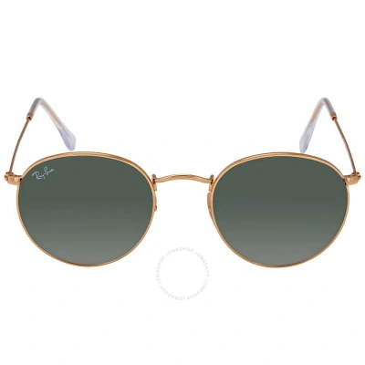 Ray Ban Round Metal Green Classic G-15 Unisex Sunglasses Rb3447n 001 50