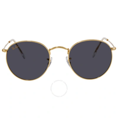 Ray Ban Round Metal Legend Gold Blue Unisex Sunglasses Rb3447 9196r5 50 In Blue / Gold
