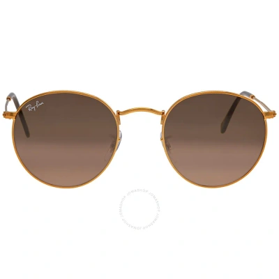 RAY BAN RAY BAN ROUND METAL PINK/BROWN GRADIENT UNISEX SUNGLASSES RB3447 9001A5 50