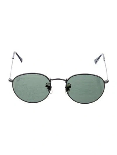 Pre-owned Ray Ban Round Metal Round Sunglasses In Black