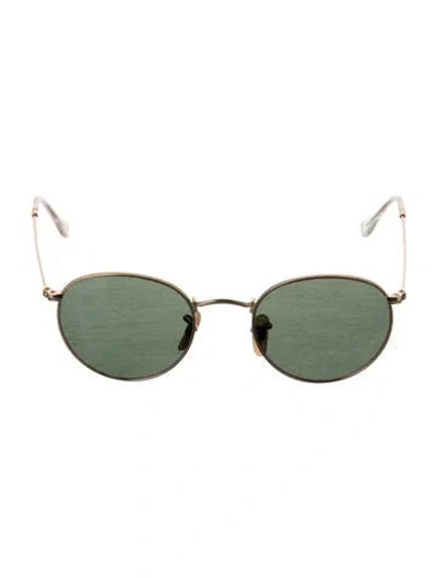 Pre-owned Ray Ban Round Metal Round Sunglasses In Gold