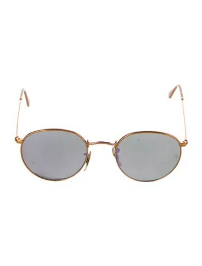 Pre-owned Ray Ban Round Metal Round Sunglasses In Gold