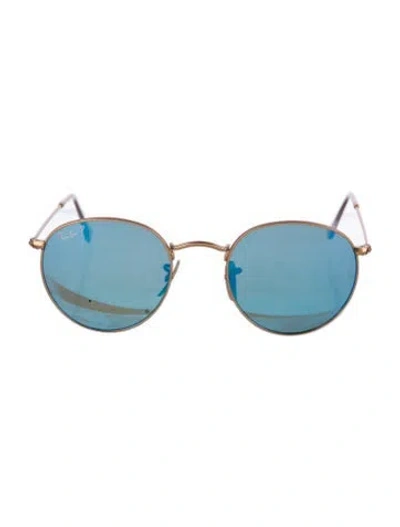 Pre-owned Ray Ban Round Metal Round Sunglasses In Gold