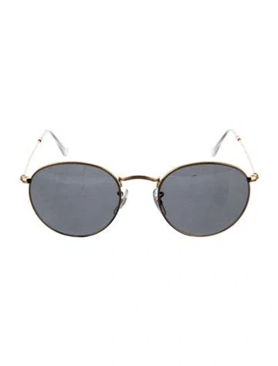 Pre-owned Ray Ban Round Metal Round Sunglasses In Gold