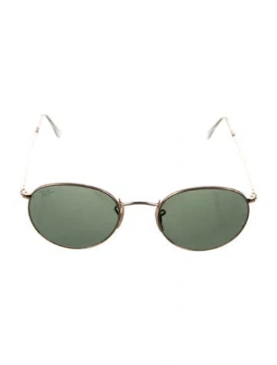 Pre-owned Ray Ban Round Metal Round Sunglasses In Gold