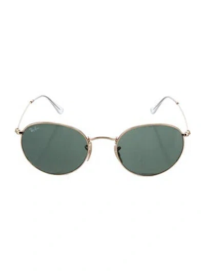 Pre-owned Ray Ban Round Metal Round Sunglasses In Gold