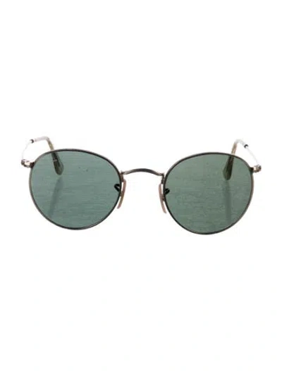 Pre-owned Ray Ban Round Metal Round Sunglasses In Gold
