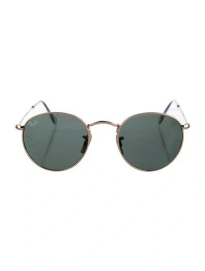 Pre-owned Ray Ban Round Metal Round Sunglasses In Gold