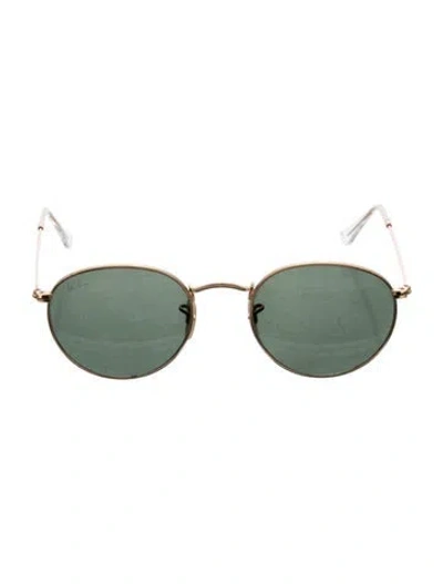 Pre-owned Ray Ban Round Metal Round Sunglasses In Gold