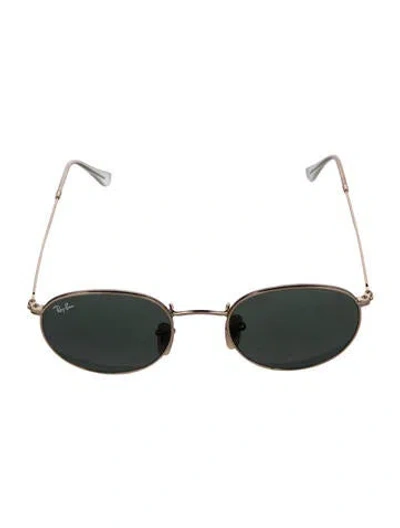 Pre-owned Ray Ban Round Metal Round Sunglasses In Gold