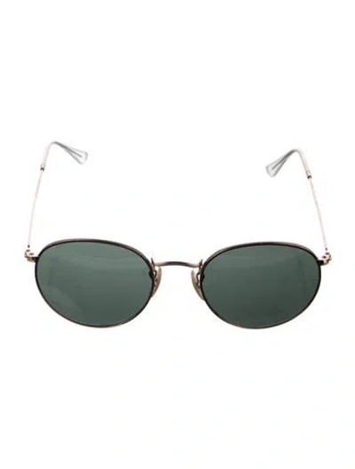 Pre-owned Ray Ban Round Metal Round Sunglasses In Gold