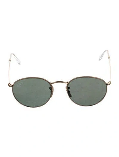 Pre-owned Ray Ban Round Metal Round Sunglasses In Gold