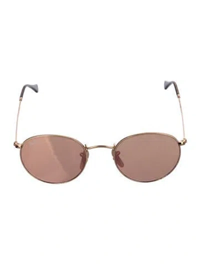 Pre-owned Ray Ban Round Metal Round Sunglasses In Gold