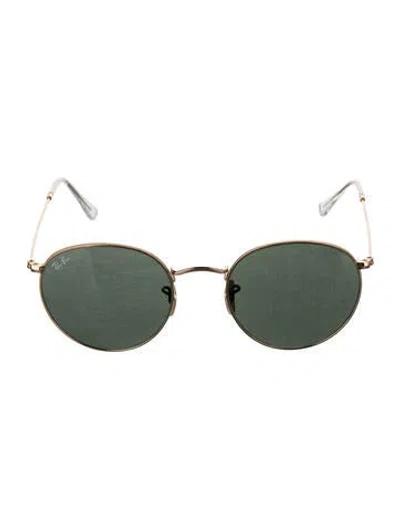 Pre-owned Ray Ban Round Metal Round Sunglasses In Gold