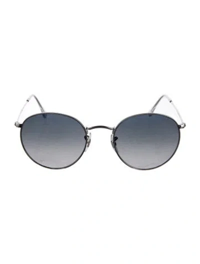 Pre-owned Ray Ban Round Metal Round Sunglasses In Gray