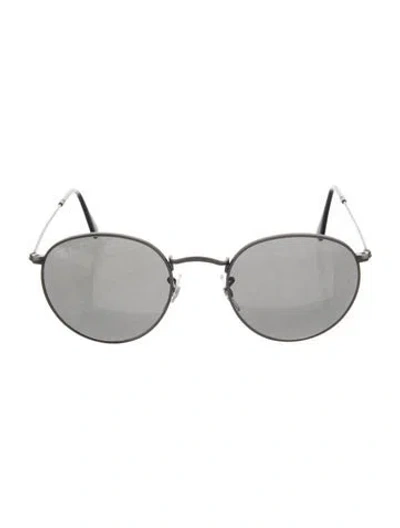 Pre-owned Ray Ban Round Metal Round Sunglasses In Grey