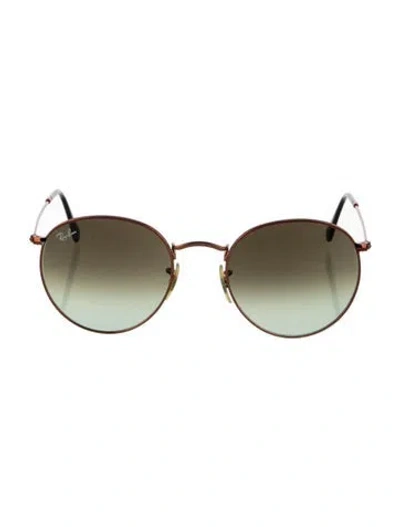 Pre-owned Ray Ban Round Metal Round Sunglasses In Silver