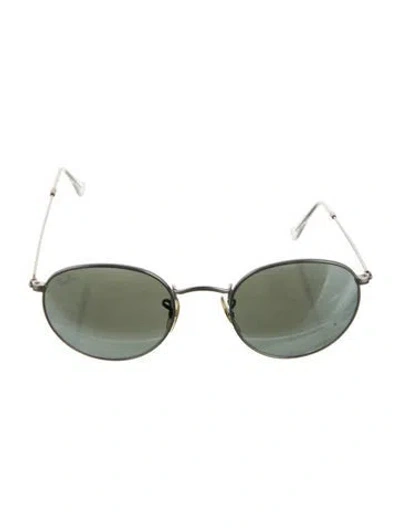 Pre-owned Ray Ban Round Metal Round Sunglasses In Silver